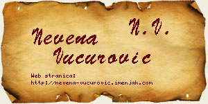 Nevena Vučurović vizit kartica